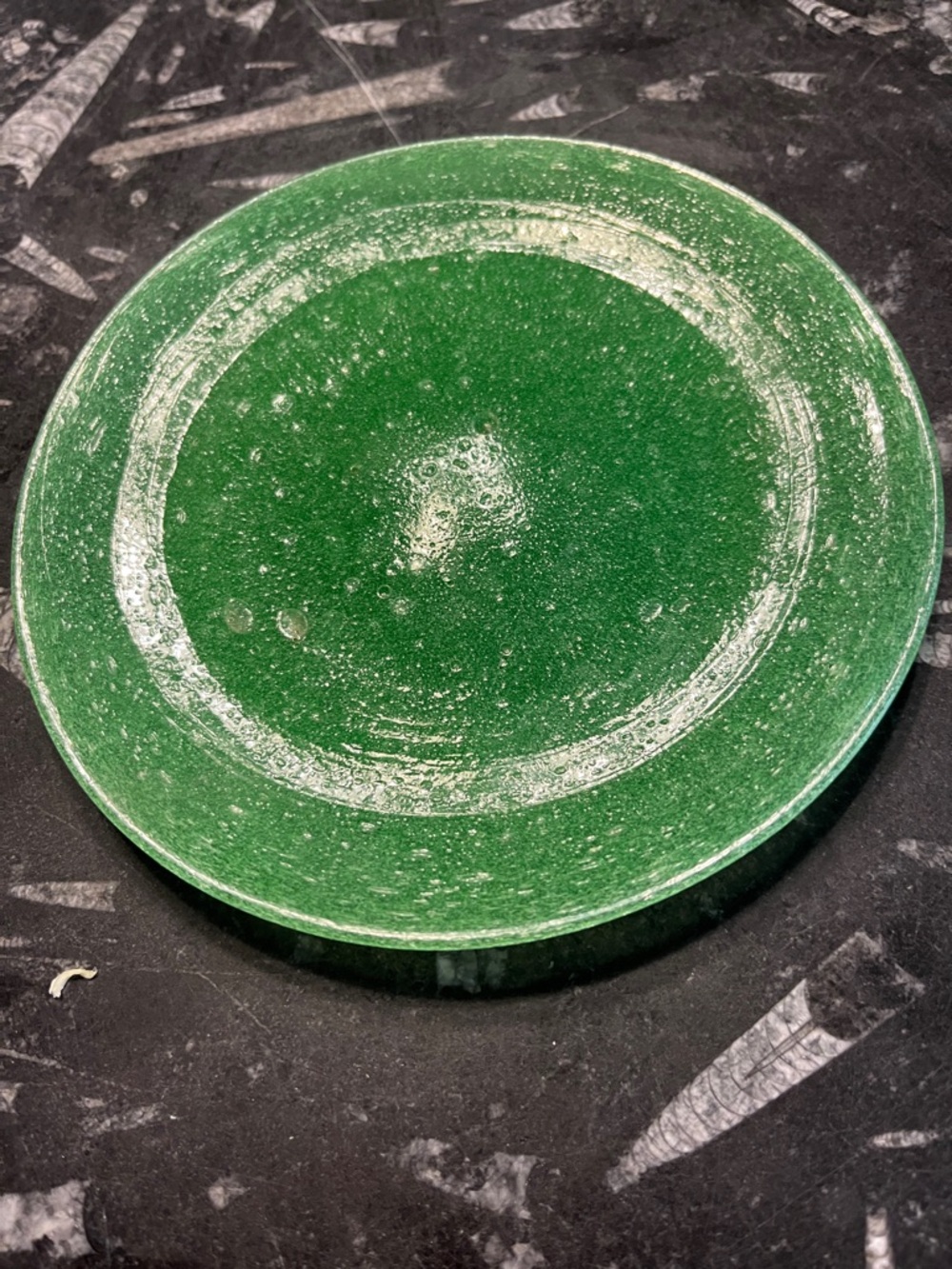 Art glass salad plate